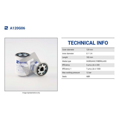 FILTREC A120G06 SPIN-ON CARTRIDGE FILTREC A120G06 SPIN-ON CARTRIDGE