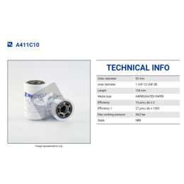 FILTREC A411C10 SPIN-ON CARTRIDGE FILTREC A411C10 SPIN-ON CARTRIDGE