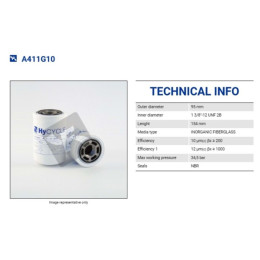 FILTREC A411G10 SPIN-ON CARTRIDGE FILTREC A411G10 SPIN-ON CARTRIDGE