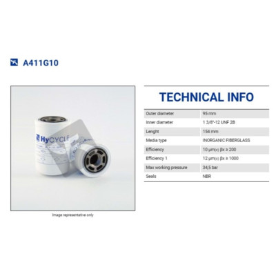 FILTREC A411G10 SPIN-ON CARTRIDGE FILTREC A411G10 SPIN-ON CARTRIDGE