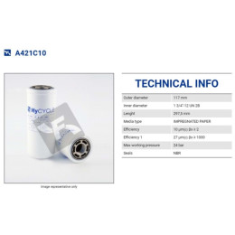 FILTREC A421C10 SPIN-ON CARTRIDGE FILTREC A421C10 SPIN-ON CARTRIDGE