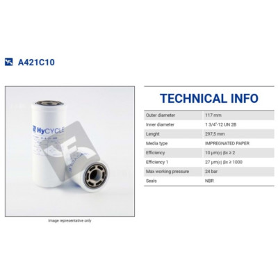 FILTREC A421C10 SPIN-ON CARTRIDGE FILTREC A421C10 SPIN-ON CARTRIDGE