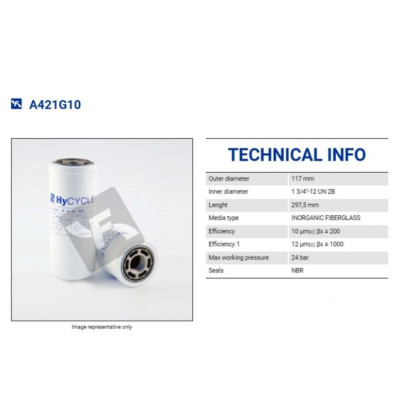 FILTREC A421G10 SPIN-ON CARTRIDGE