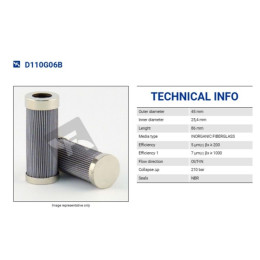 FILTREC D110G06B FILTER ELEMENT FILTREC D110G06B FILTER ELEMENT