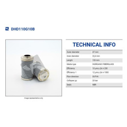 FILTREC D110G10B FILTER ELEMENT FILTREC D110G10B FILTER ELEMENT