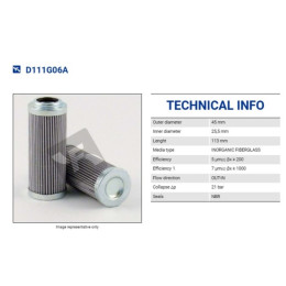 FILTREC D111G06A FILTER ELEMENT FILTREC D111G06A FILTER ELEMENT
