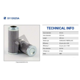 FILTREC D112G25A FILTER ELEMENT FILTREC D112G25A FILTER ELEMENT