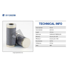 FILTREC D112G25B FILTER ELEMENT