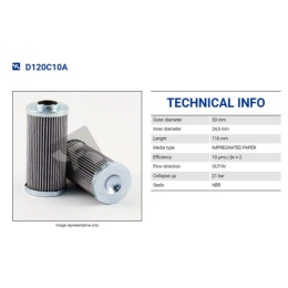 FILTREC D120C10A FILTER ELEMENT