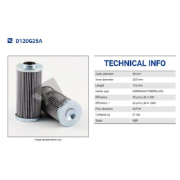 FILTREC D120G25A FILTER ELEMENT