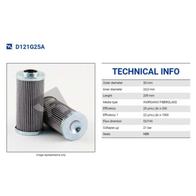 FILTREC D121G25A FILTER ELEMENT FILTREC D121G25A FILTER ELEMENT