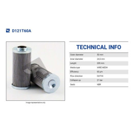 FILTREC D121T60A FILTER ELEMENT