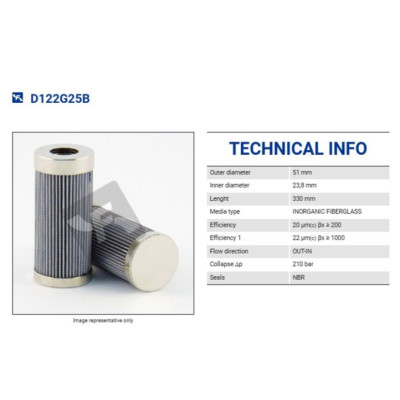 FILTREC D122G25B FILTER ELEMENT FILTREC D122G25B FILTER ELEMENT