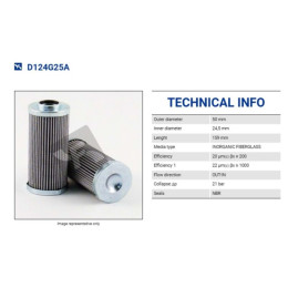 FILTREC D124G25A FILTER ELEMENT