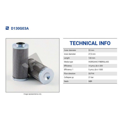 FILTREC D130G03A FILTER ELEMENT FILTREC D130G03A FILTER ELEMENT