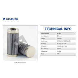 FILTREC D130G10B FILTER ELEMENT FILTREC D130G10B FILTER ELEMENT