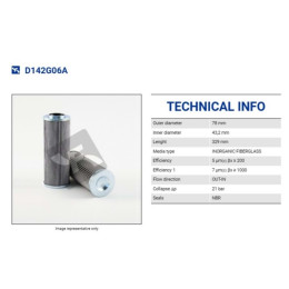 FILTREC D142G06A FILTER ELEMENT FILTREC D142G06A FILTER ELEMENT
