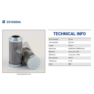 FILTREC D310G06A Гідравлічний фільтр FILTREC D310G06A Гідравлічний фільтр