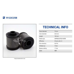 FİLTREC R122C25B Гидравлический фильтр FİLTREC R122C25B Гидравлический фильтр