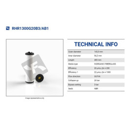 HYDAC 1300R020BN3HC Гидравлический фильтр HYDAC 1300R020BN3HC Гидравлический фильтр