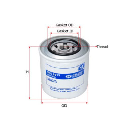 ME656613 MITSUBISHI Масляний фільтр